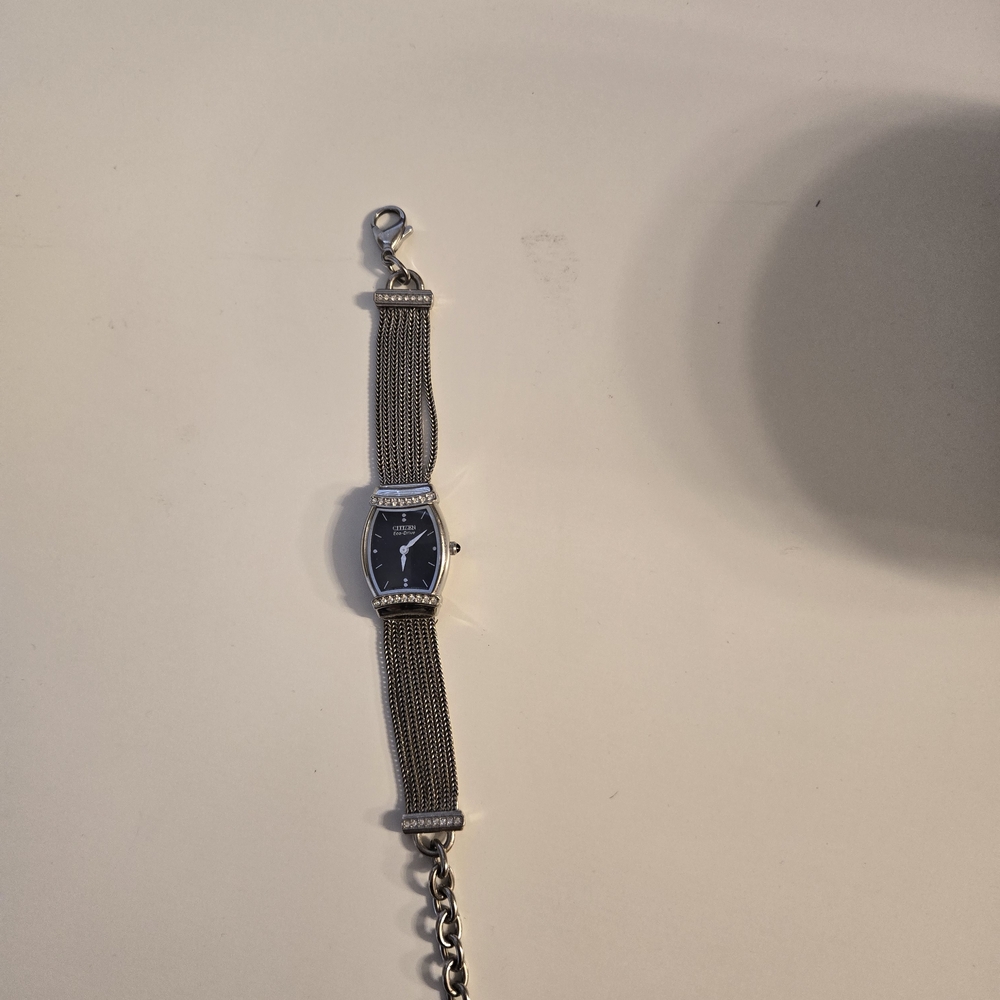Citizen Eco-Drive Black and Silver Women's Watch - Picture 3 of 4
